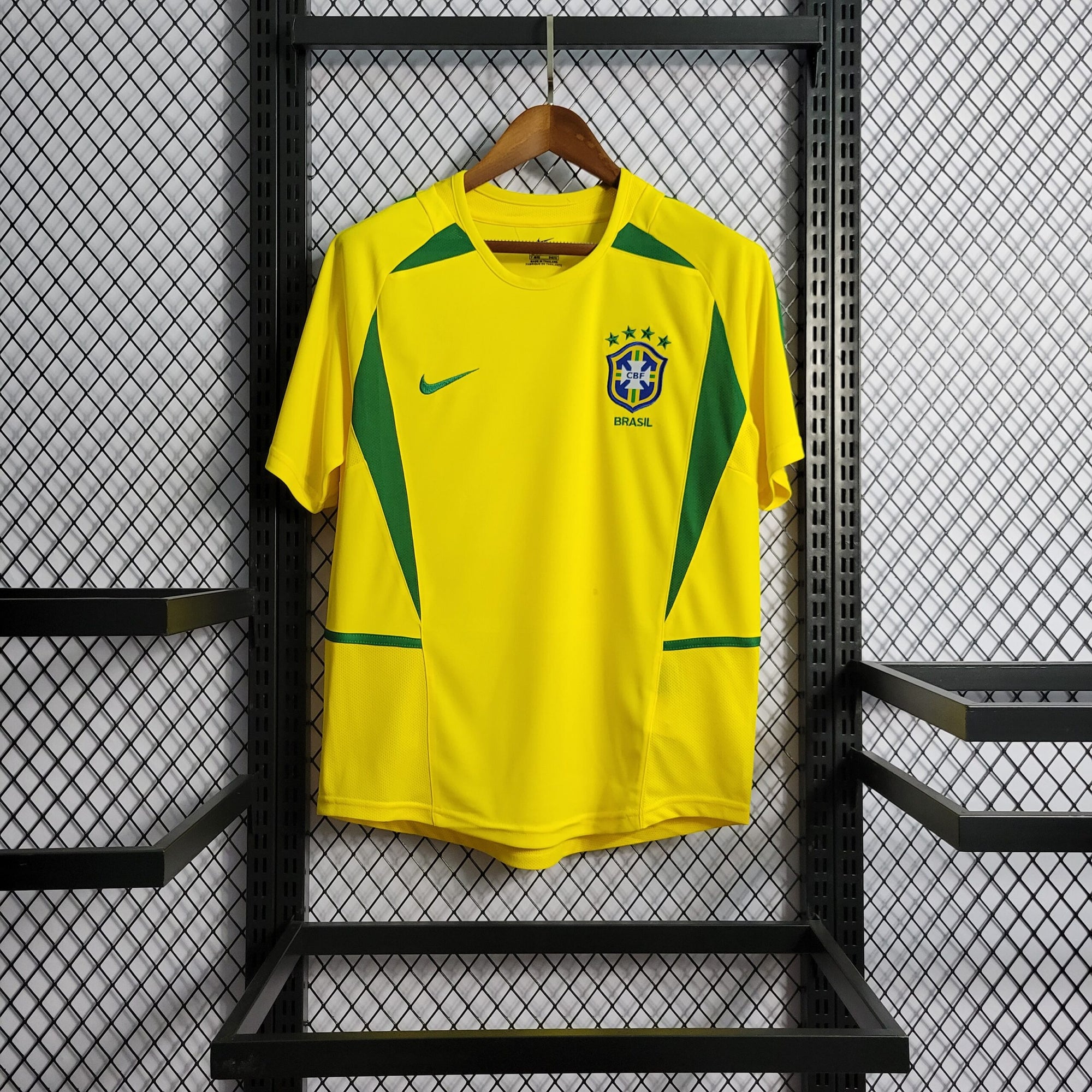 Camisola Brasil 2002 (Retro) Homem